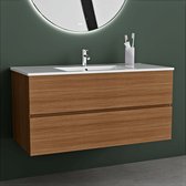 Vestland - Meuble de salle de bain avec lavabo - 100 CM - Chêne - Ensemble de meuble de salle de bain