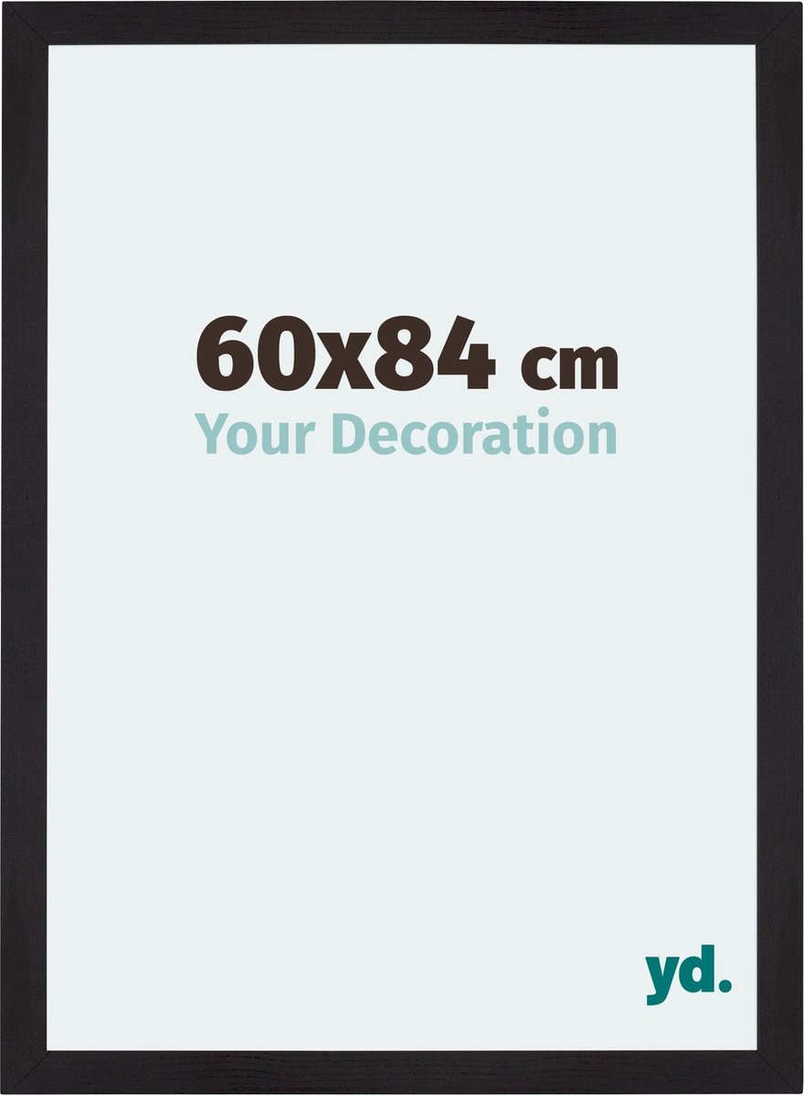 yd. Your Decoration - Fotolijst 60x84 cm - MDF - Zwart Houtnerf - Mura
