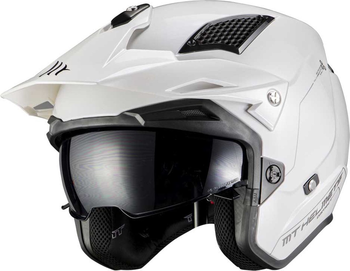 Mt Helmets District Sv S Open Helm Wit M