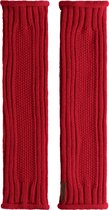 Knit Factory Kick Beenwarmers - Dames kuitwarmers gemaakt van wol - Voor de herfst en winter - Bright Red