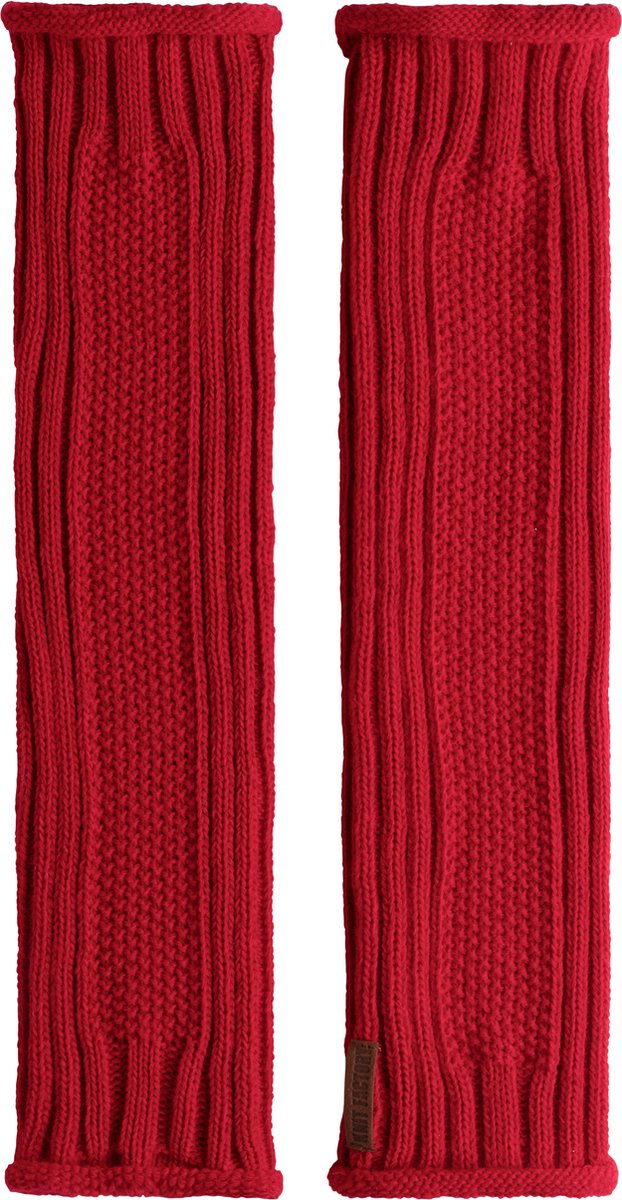 Knit Factory Kick Beenwarmers - Dames kuitwarmers gemaakt van wol - Voor de herfst en winter - Bright Red - Knit Factory