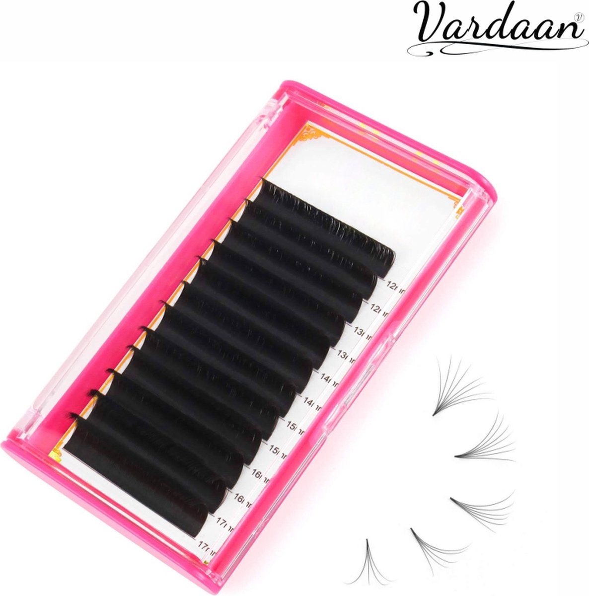 Vardaan wimperextensions - lashes C 0.07 - 11 mm -Nep wimpers - Valse wimpers - Zwart - wimper extension - Stijlvol - Fake eyelashes