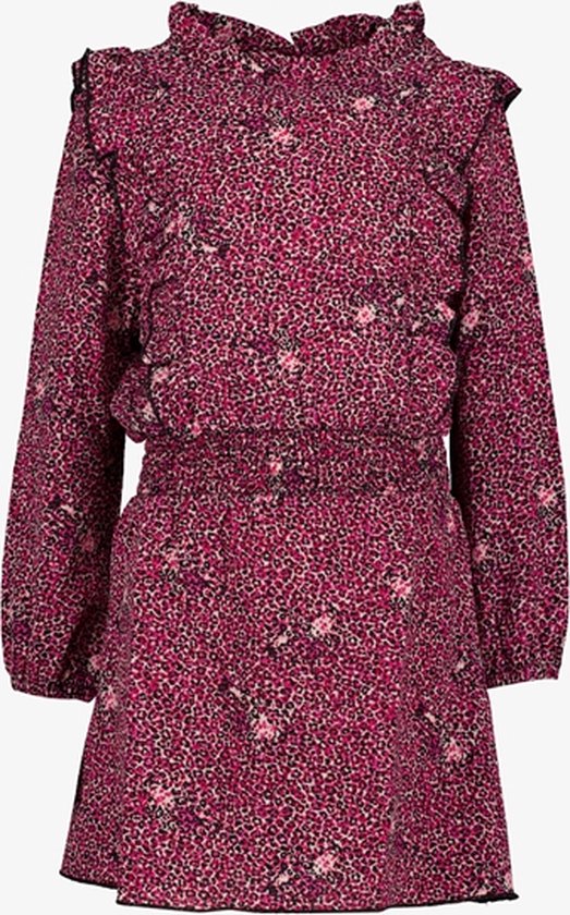 TwoDay meisjes jurk roze met luipaardprint - Maat 92