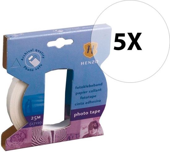 Henzo Plakmiddelen Fototape 5-pak