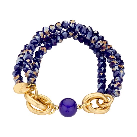Les Cordes - DOMAR (AB) - Armband - Blauw - Metaal - Juwelen - Sieraden - Dames