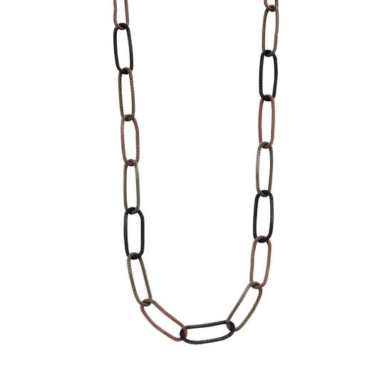 Les Cordes - HOMAR - Collier - Meerkleurig - Bruin - Metaal - Juwelen - Sieraden - Dames