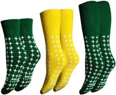 Anti-slip sokken, DUBBELZIJDIGE OPDRUK, groen, maat 39-42
