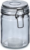 Zeller Voorraadpotten/bewaarpotten - 250 ml - glas - met beugelsluiting - D8 x H10 cm