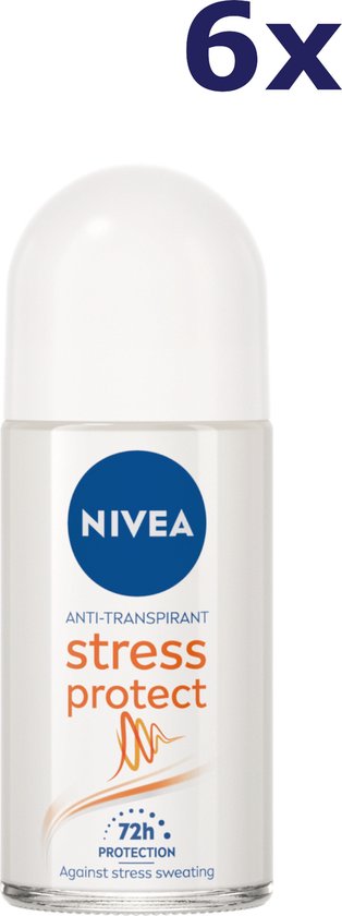 NIVEA Stress Protect - 6 x 50 ml - Voordeelverpakking - Deodorant Roller - NIVEA