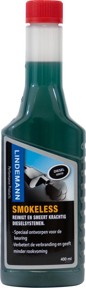 Lindemann Smokeless - Dieselmotoren - Anti-Rook - Tegen Rookontwikkeling - Injector Reiniger Diesel - Onderscheidt Condenswater van Brandstof - Verhoogt Cetaangetal - Brandstof Besparend