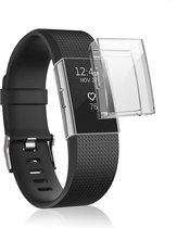 Strap-it TPU case protectie - transparant bescherm hoesje geschikt voor Fitbit Charge 2 - doorzichtige beschermhoes voor Fitbit Charge 2