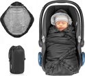 Baby's Only wikkeldeken met voetjes Cozy autostoel 0 5-puntsgordel dusty grey