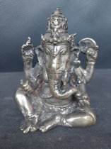statuette de Ganesh/Ganapati en alliage de bronze/Inde/Asie