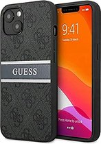 Guess Telefoonhoesje voor Apple iPhone 13 - Grijs/Zwart - PU-materiaal - Bescherming & Back Cover