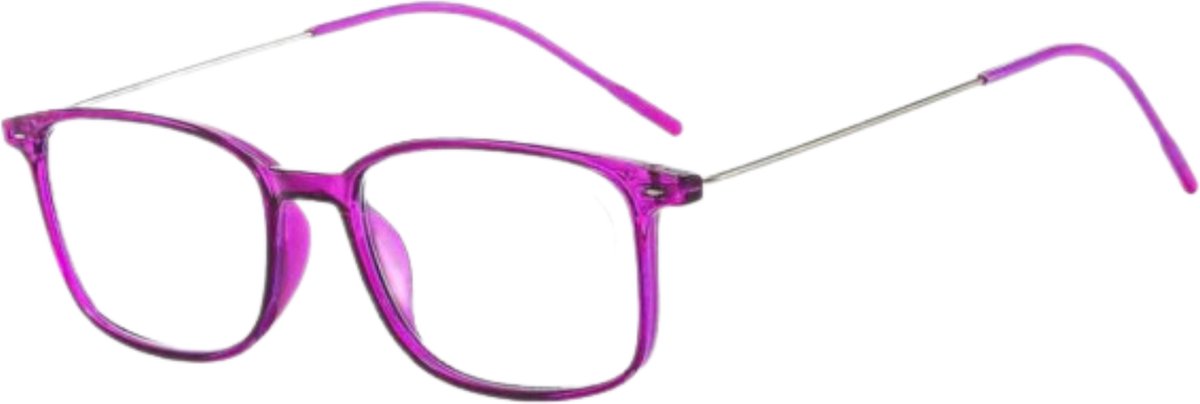 XYZ Eyewear Leesbril Paars +3.50 - Dames - Heren - Leesbrillen - Trendy - Lees bril - Leesbril met sterkte - Voordeel - Met sterkte +3.50