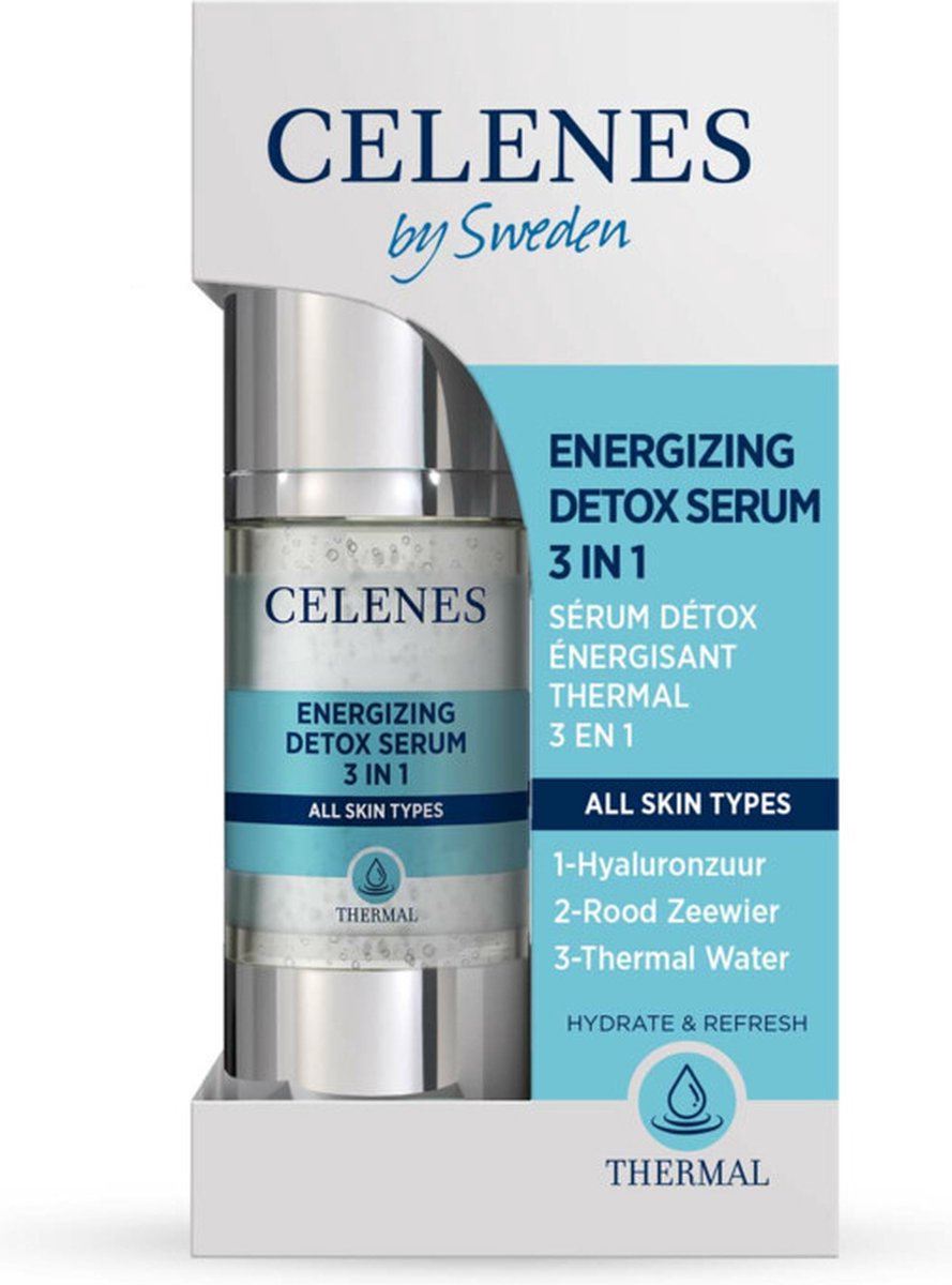 3x Celenes Thermal Energizing Detox Serum 3 in 1 30 ml