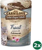 Carnilove pouch trout kattenvoer 2x 24x85 gr