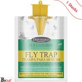 Borvat® | VLIEGENVAL | Biologische vliegenval | flytrap | wegwerp niet giftige vliegenvanger zak biologische vliegenvanger | 1 stuk