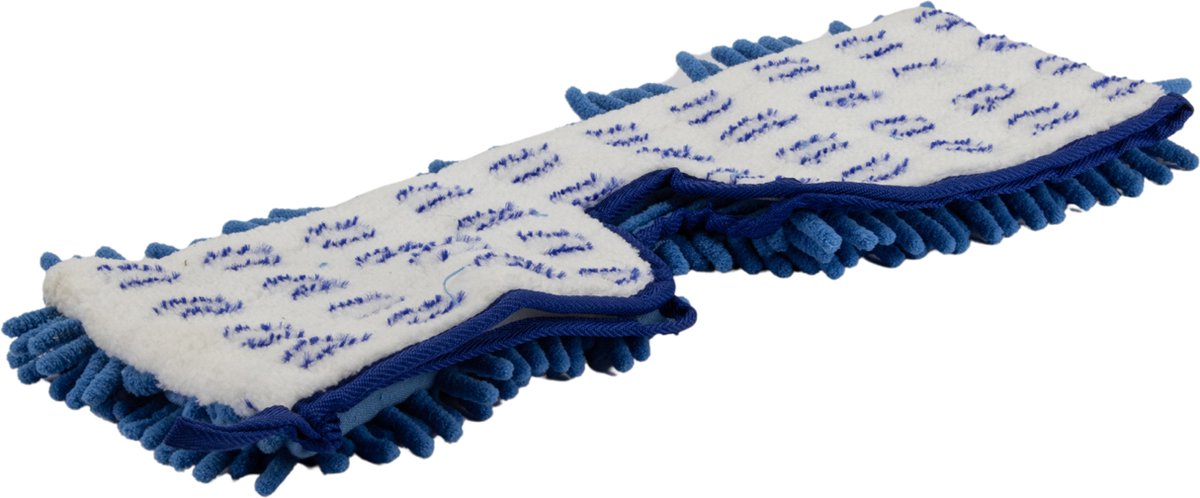 Vloermop Rasta Microvezel voor Flipper - Blauw-Wit