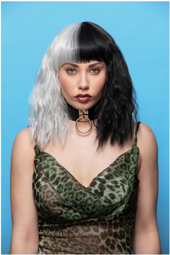 Manic Panic® Dark Side Of The Moon Trash Goddess Adult Black White Costume Make Up