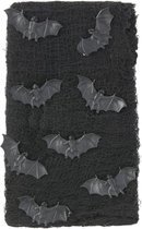 Smiffys - Bat Creepy Cloth Kit Halloween Decoratie - Zwart