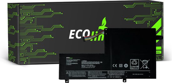 EcoLine - Batterie L14M3P21 pour Lenovo Yoga 500-14IBD 500-14ISK 500-15IBD 500-15ISK / 11,1 V 3500 mAh