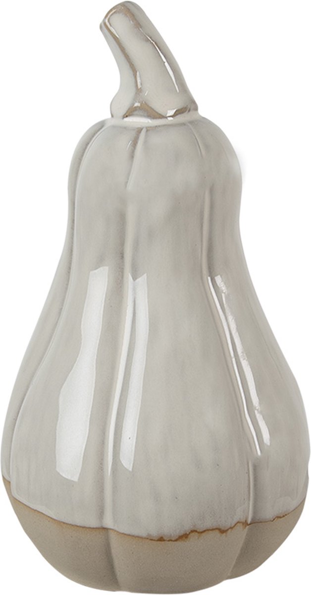 Decoratie Pompoen 15 cm Beige Porselein Herfst decoratie