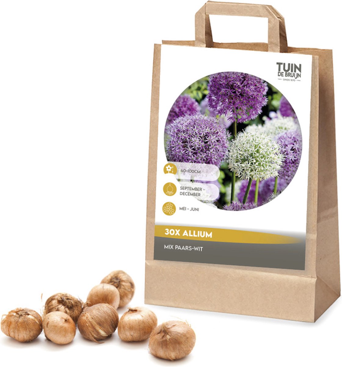 Tuin de Bruijn® Bloembollen - Allium Mix Paars-wit - 30 bloembollen