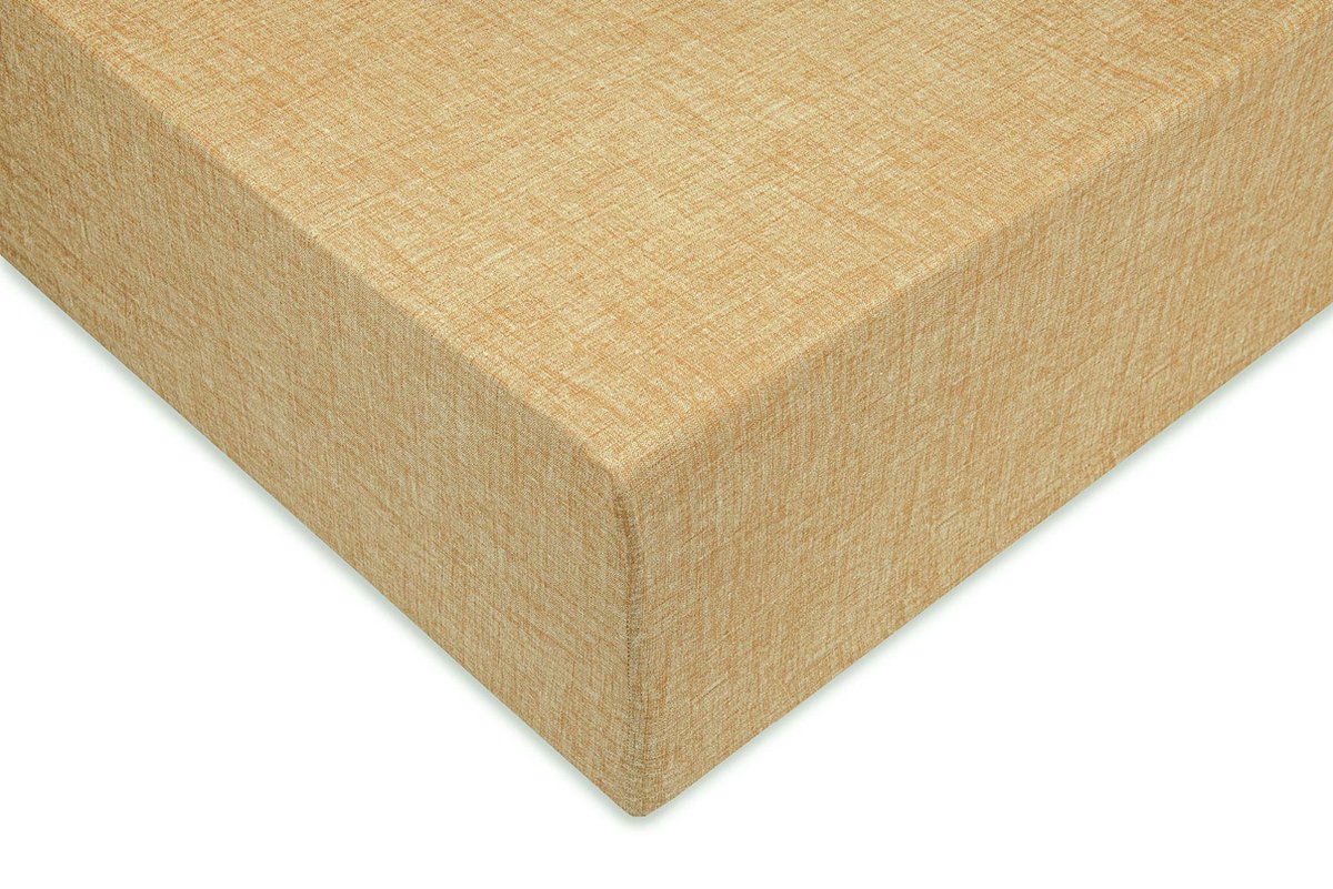 Zohome Lino Hoeslaken - Eenpersoons - Katoen - 90x210-220cm - Geel