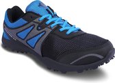 Nivia Marathon Running Shoes (Blue/Black, 8 UK/ 9 US / 42 EU) | For Running, Jogging, Training, Gym | Material: Mesh/PVC synthetic leather | Comfortable | Cushion | Light Weight