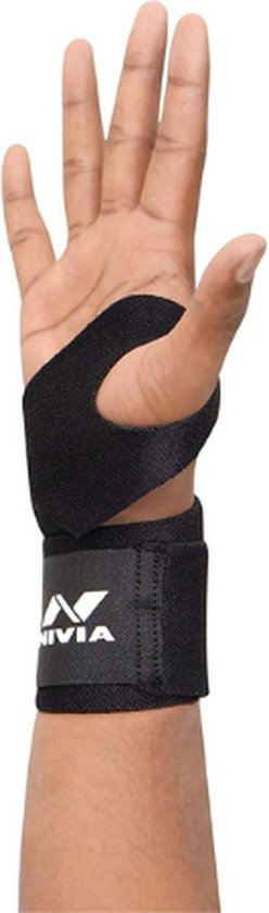 Nivia Support de poignet orthopédique pour salle de sport avec repose-pouce, support de poignet pour hommes et femmes, pour haltérophilie, accessoires de fitness, bandage de poignet pour fitness