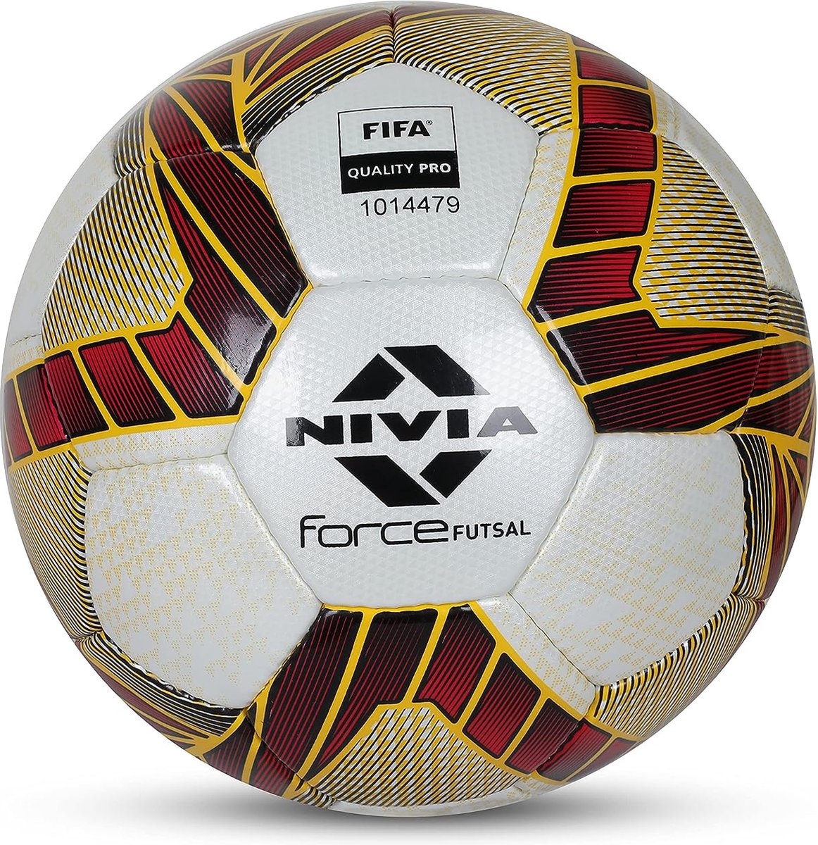 Nivia Force Futsal Football (Multicolor, Size 4) | Material - PU | Youth & Adult | Soccer Ball | All surface | Machine Stitched | Ideal For: Training/Match