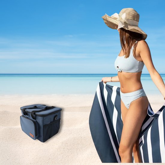 NOVOsun® Koeltas - Geïsoleerde Picknicktas - Verstelbare Schouderband - 4 laags - 15 Liter van NOVOsun — afbeelding 5
