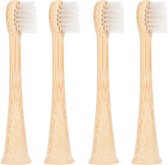 Têtes de brosse de brosse en Bamboe Sonicare pour Enfants | 8 pièces | Blanc | Breveté Bio à l'intérieur, Bamboe à l'extérieur