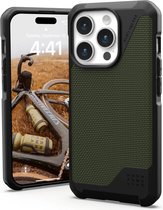 Geschikt voor Urban Armor Gear Apple iPhone 15 Pro Metropolis LT Geschikt voor Mag hoesje - Olive