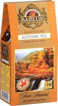 BASILUR Autumn Tea - Ceylon zwarte thee met saffloer- en esdoornaroma, 100 g