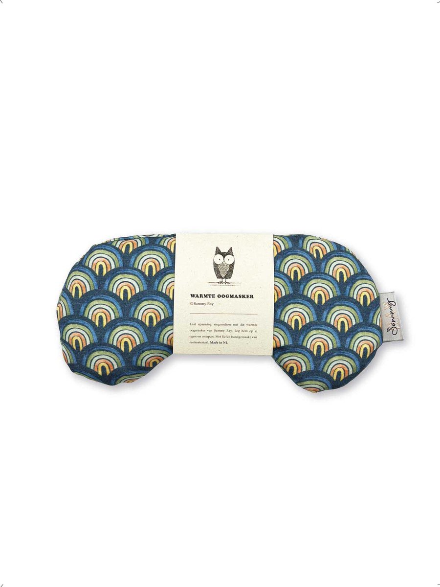 Goedkoopste Oogmasker warmtekussen - Regenboog - Duurzaam cadeau - Kersenpitten - Meditatiekussen - Oogkussen - Yoga - Meditatie - Ontspanning - Migraine