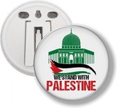 Button Met Clip - We Stand With Palestine
