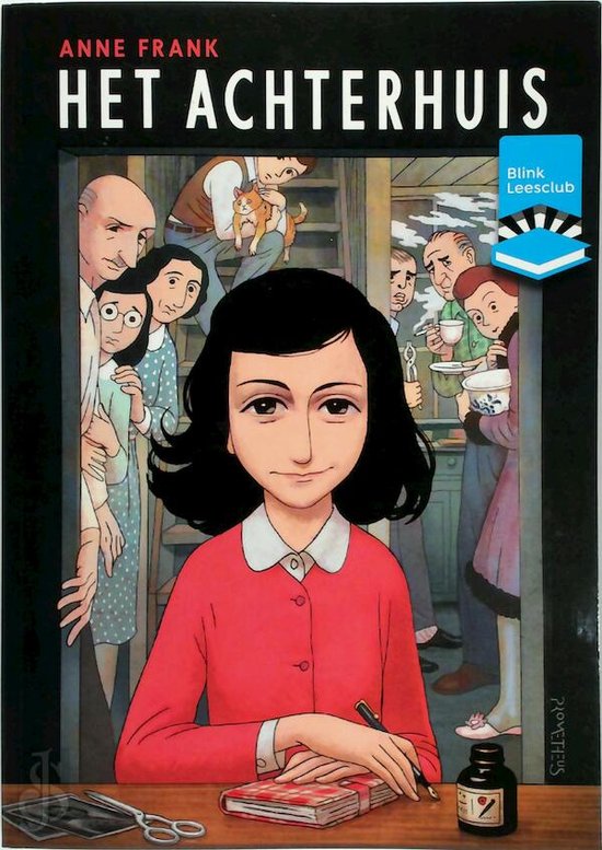 Omslag van BL Leesclubboek gr 7/8 B: 4. Anne Frank - Achterhuis