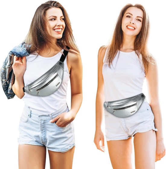 Sac Banane Réglable Sac Banane Unisexe Imperméable - Grand Format Pratique Pour Sport Et Voyage - Noir 23x12cm Hindbag Sac Banane