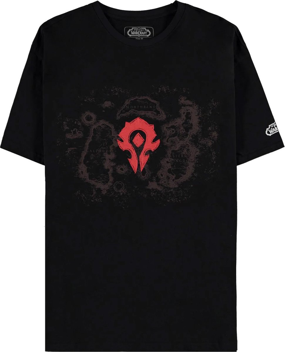 World Of Warcraft Azeroth Horde Heren T-shirt - zwart - XXL