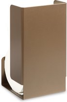 LIROdesign - Toiletrol Organizer - Vrijstaande Toiletpapierhouder - WC-papier Houder voor Badkamer - Houder voor 2 Toiletrollen - Bronskleur