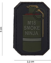 101 Inc Embleem 3D Pvc  3 M-18 Smoke Ninja  13003