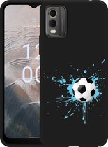 Cazy Hoesje Zwart geschikt voor Nokia C32 Soccer Ball