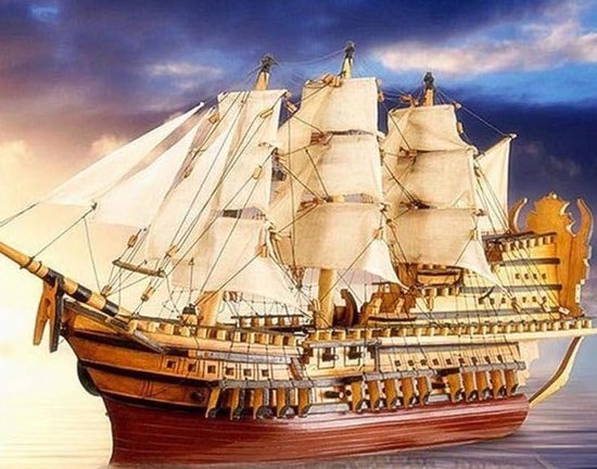 Diamant schilderij schip kruissteek volledige boor handwerk 3D diamant borduurwerk landschap mozaïek handgemaakte cadeau kunst aan de muur