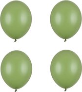 Partydeco - Ballonnen latex - Rosemary green Eucalyptus 27 cm (100 stuks)