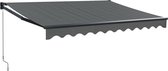 vidaXL Auvent extensible 3,5x2,5 m Tissu et aluminium Anthracite