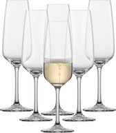 Champagneglas Taste (set van 6), tijdloze champagneglazen met bruispunt, vaatwasmachinebestendige Tritan®-kristallen glazen, Made in Germany