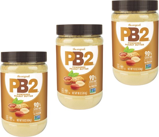 PB2 | Powdered Peanutbutter | Original | 454g | 3 Stuks | 3 x 454g