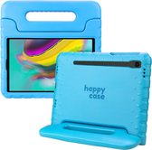 HappyCase Kinder Tablethoes Geschikt voor Samsung Galaxy Tab S5e | Kindvriendelijke Hoes | Beschemhoes | Kinderhoes | met Handvat en Standaard | Blauw